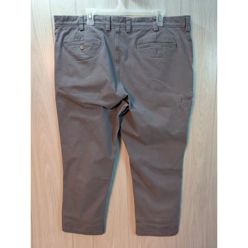 Duluth Trading Co Pants Mens 40x30 Flex Ballroom Khaki Flat Front Work Outdoor
